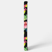 Coque Samsung Galaxy Paradis hawaïen Plante Tropical Noir (Côté gauche)