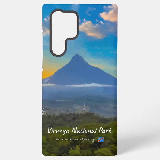 Coque Samsung Galaxy Parc national de Virunga, RD Congo - Volcan (Verso)
