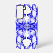 Coque Samsung Galaxy Parfums de fumée bleue sur le blanc (Verso)