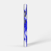 Coque Samsung Galaxy Parfums de fumée bleue sur le blanc (Côté droit)