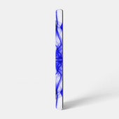 Coque Samsung Galaxy Parfums de fumée bleue sur le blanc (Côté gauche)