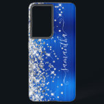 Coque Samsung Galaxy Parties scintillant Argent Royal Blue Foil Girl Si<br><div class="desc">Fille faux brillant parties scintillant argent en surbrillance sur le bord gauche jumelé avec un bleu royal de feuille de métal brossé design art numérique. La signature contemporaine de la poutre présente une élégante police de calligraphie blanche avec queues décoratives dans un format vertical. Customisez les styles de police ou...</div>