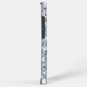 Coque Samsung Galaxy Parties scintillant Argent Royal Blue Girl Signatu (Côté droit)