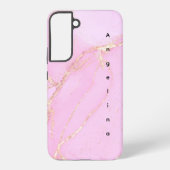 Coque Samsung Galaxy Parties scintillant d'or rose Cloud Personnaliser (Verso)