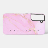 Coque Samsung Galaxy Parties scintillant d'or rose Cloud Personnaliser (Verso Horizontal)