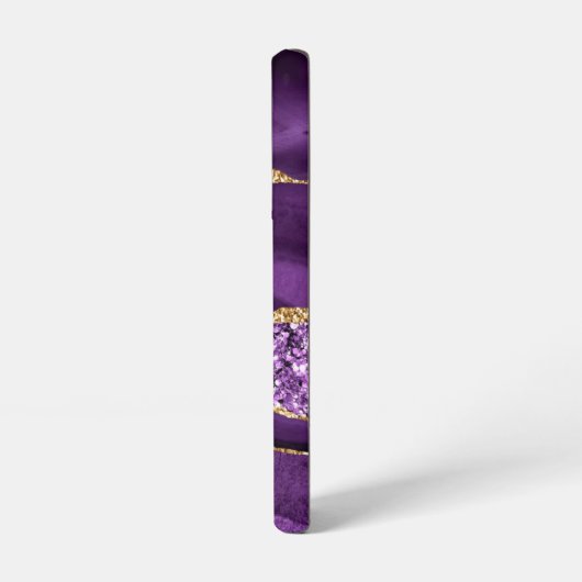 Coque Samsung Galaxy Parties scintillant en or violet Marbre Votre nom  (Côté gauche)