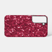 Coque Samsung Galaxy Parties scintillant faux brillant rose foncé magen (Verso Horizontal)