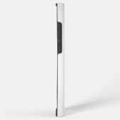 Coque Samsung Galaxy Parties scintillant métallique blanche Monogramme  (Côté droit)