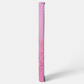 Coque Samsung Galaxy Parties scintillant rose Cheetah Imprimer (Côté gauche)