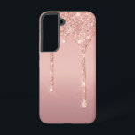 Coque Samsung Galaxy Parties scintillant rose Gold Blush<br><div class="desc">Rose Gold Blush Parties scintillant Sparkle Drips Rose Mariage ou Partie Fournitures / Cadeau - Ou Ajouter Votre Texte / Nom unique - Faire Votre Cadeau spécial - Redimensionner et déplacer ou supprimer et ajouter du texte / des éléments avec outil de personnalisation. Conception par MIGNED. S'il vous plaît voir...</div>