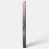 Coque Samsung Galaxy Parties scintillant rose Silver Metal Glam personn (Côté gauche)