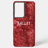 Coque Samsung Galaxy Parties scintillant rouge (Verso)