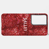 Coque Samsung Galaxy Parties scintillant rouge (Côté gauche)