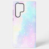 Coque Samsung Galaxy Pastel Cloudy Sky with Stars Dreamy Design (Verso)