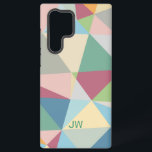 Coque Samsung Galaxy Pastel Colorful Moderne Abstrait Motif géométrique<br><div class="desc">Colorés abstraits tons pastel formes géométriques design motif moderne.</div>