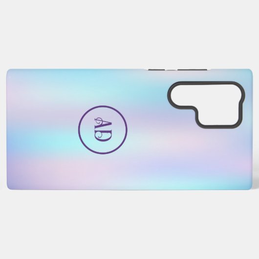 Coque Samsung Galaxy Pastel Colours Abstrait Arrière - plan d'iridescen (Verso Horizontal)