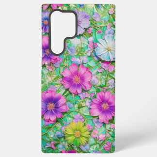 Coque Samsung Galaxy Pastel Floral Pattern Phone Case
