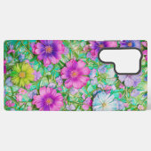 Coque Samsung Galaxy Pastel Floral Pattern Phone Case (Verso Horizontal)