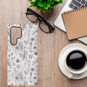 Coque Samsung Galaxy Pastel Goth Cristaux et Roses – Mystique Sorcière