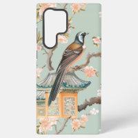 Pastel Oriental Oiseaux et fleurs de fruits