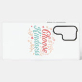 Coque Samsung Galaxy Pastel Pink and Teal Inspirational Message (Verso Horizontal)