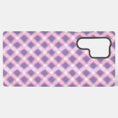 Coque Samsung Galaxy Pastel Pink Gingham Phone Case (Verso Horizontal)
