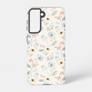 Coque Samsung Galaxy Pastel Poppy Floral Garden Motif