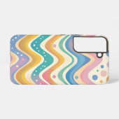 Coque Samsung Galaxy Pastel Rainbow Retro Abstrait (Verso Horizontal)