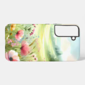 Coque Samsung Galaxy Pastel Wildflower Meadow Landscape (Verso Horizontal)