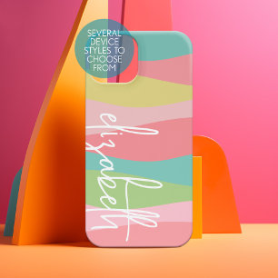 Coque Samsung Galaxy Pastels danois - Courbes en ligne artistique - Éno