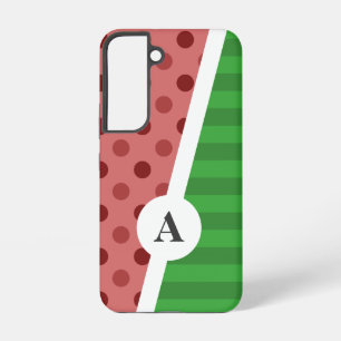 Coque Samsung Galaxy Pastèque motif pois et rayures