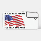 Coque Samsung Galaxy patriote américain (Verso Horizontal)