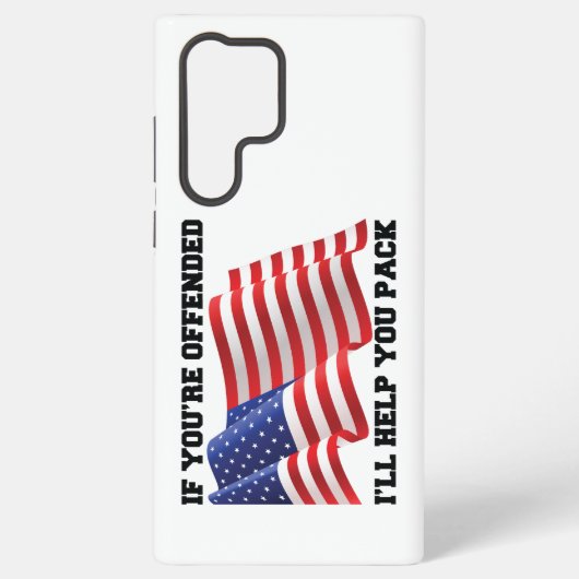 Coque Samsung Galaxy patriote américain (Verso)