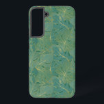 Coque Samsung Galaxy Paume vert et or feuille motif<br><div class="desc">Cette feuille de palmier vert et or,  un motif sans couture,  est une façon élégante et élégante d'envelopper vos cadeaux pour toutes les occasions.</div>