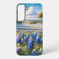 Paysage de prairie aux bleuets du Texas
