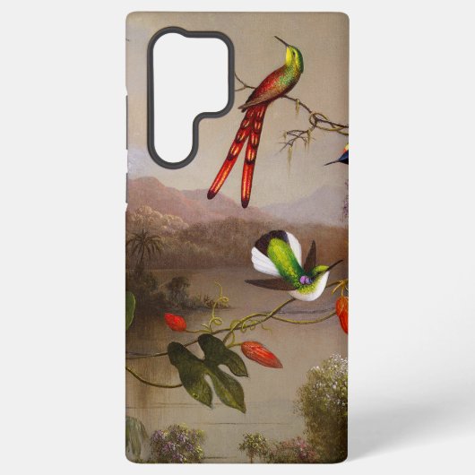 Coque Samsung Galaxy Paysage tropical avec dix colibris (Verso)