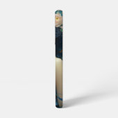 Coque Samsung Galaxy Peacock Feather Beather : Femme en Turquoise et bl (Côté gauche)