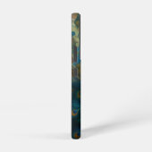 Coque Samsung Galaxy Peacock Feather Beather : Femme en Turquoise et bl (Côté droit)