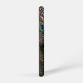 Coque Samsung Galaxy Peacock Feathers Emerald Green et Gold (Côté droit)