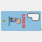 Coque Samsung Galaxy Peanuts | Linus Couverture Sourire (Verso Horizontal)