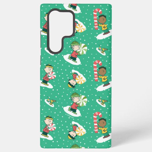 Coque Samsung Galaxy Peanuts Peppermint Dreams Snowflake Motif (Verso)