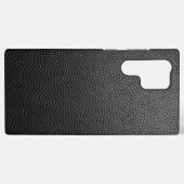 Coque Samsung Galaxy Peau de serpent noire (Verso Horizontal)