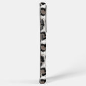 Coque Samsung Galaxy Peau Léopard Noir Et Blanc Sans Fil (Côté droit)