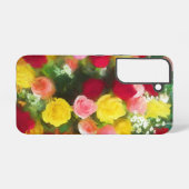 Coque Samsung Galaxy Peinture Bouquet Rose - Jolie Art Fleur Originale (Verso Horizontal)