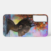 Coque Samsung Galaxy Peinture d'automne de la femme (Verso Horizontal)