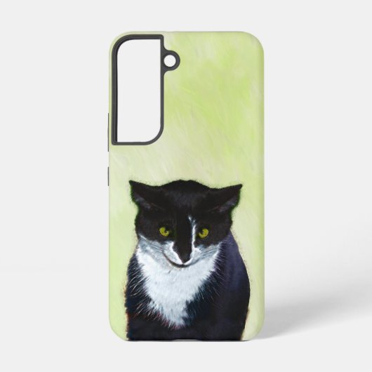 Coque Samsung Galaxy Peinture de chat Tuxedo - Cute Original Cat Art (Verso)