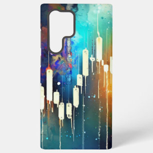 Coque Samsung Galaxy Peinture de tableau abstrait coloré en chandelier