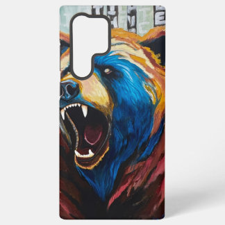 Coque Samsung Galaxy Peinture d'ours grizzly - Art animalier