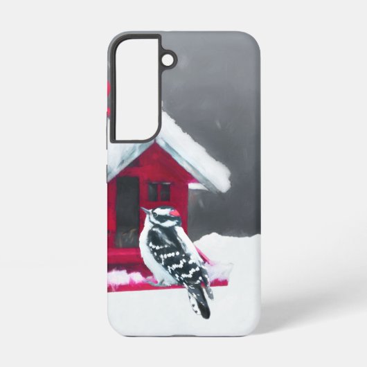 Coque Samsung Galaxy Peinture Downy Woodpecker - Art original pour oise (Verso)