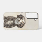 Coque Samsung Galaxy Peinture espagnole de chien d'eau - jolie art orig (Verso Horizontal)